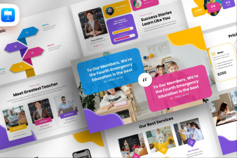 Colorful School Profile Keynote Template